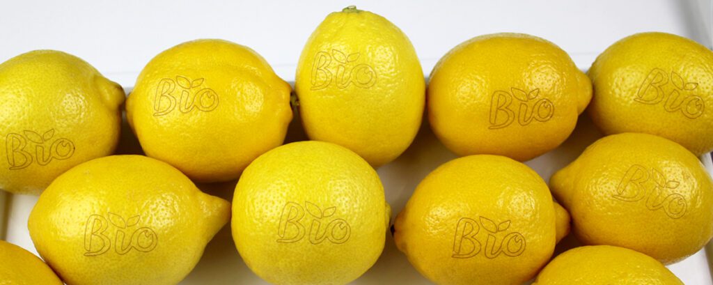 codificación laser limones