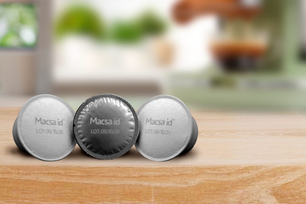 Marcaje láser en cápsulas de café con Macsa ID