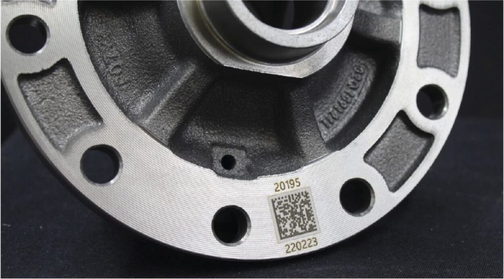 marcaje láser sobre acero