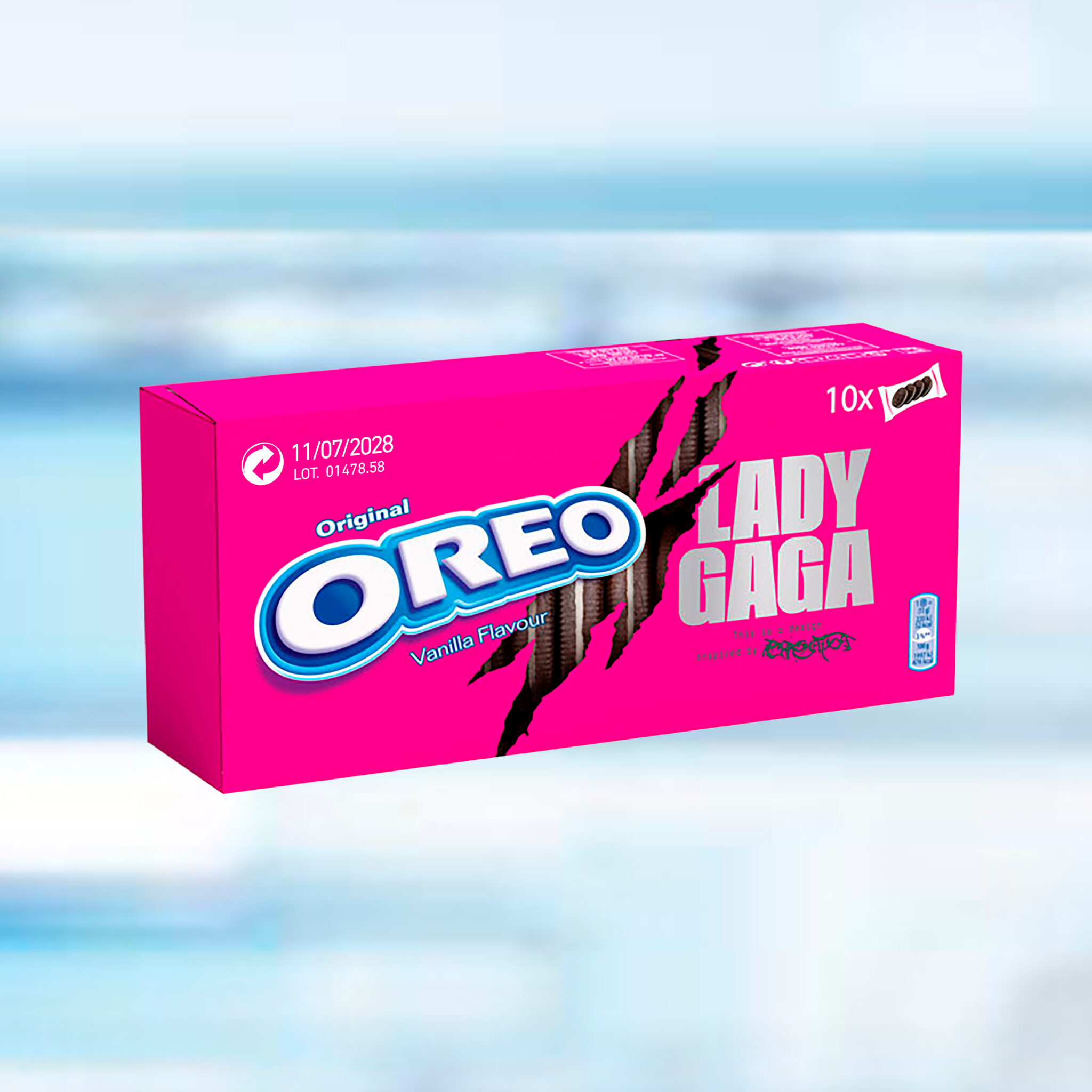 Marcado láser en envase de galletas Oreo para trazabilidad alimentaria