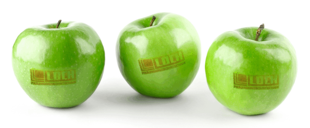 Marcaje láser directo sobre fruta fresca sin etiquetas en sector hortofrutícola