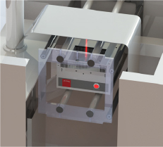 equipo ilumiflex laser coder instalado en línea de packaging flexible