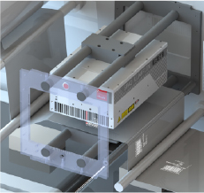 cabezal uv de ilumiflex laser coder para marcaje en film flexible