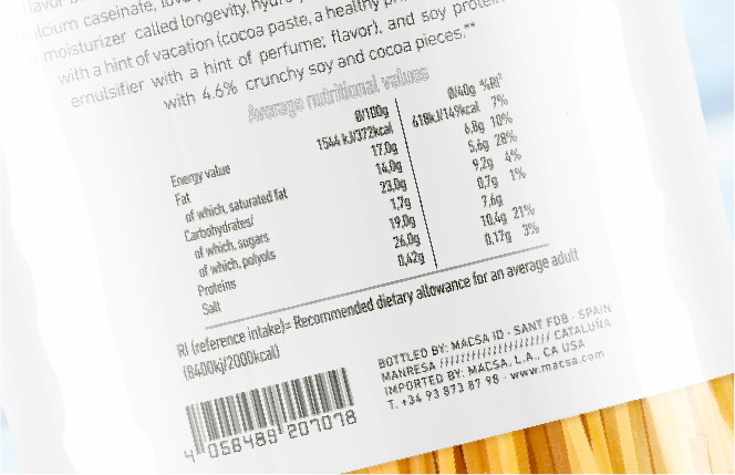 marcaje láser uv en envase alimentario con ilumiflex laser coder